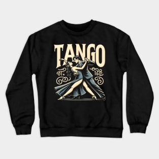 Vintage Tango Milonga Embrace Crewneck Sweatshirt